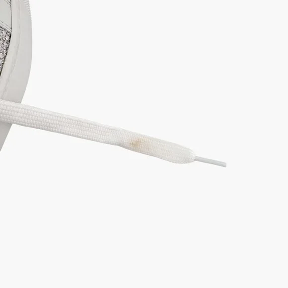 Christian Louboutin Louis Strass High Top Sneakers Size 40 US 10 White Crystal - Picture 15 of 15